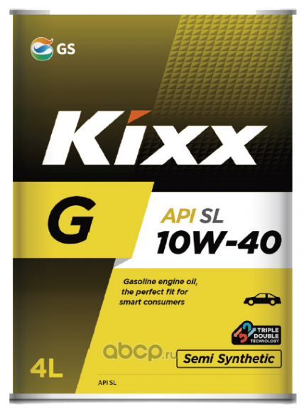 Масло моторное Kixx G SL 10W-40 (Gold) /4л мет. полусинтетика